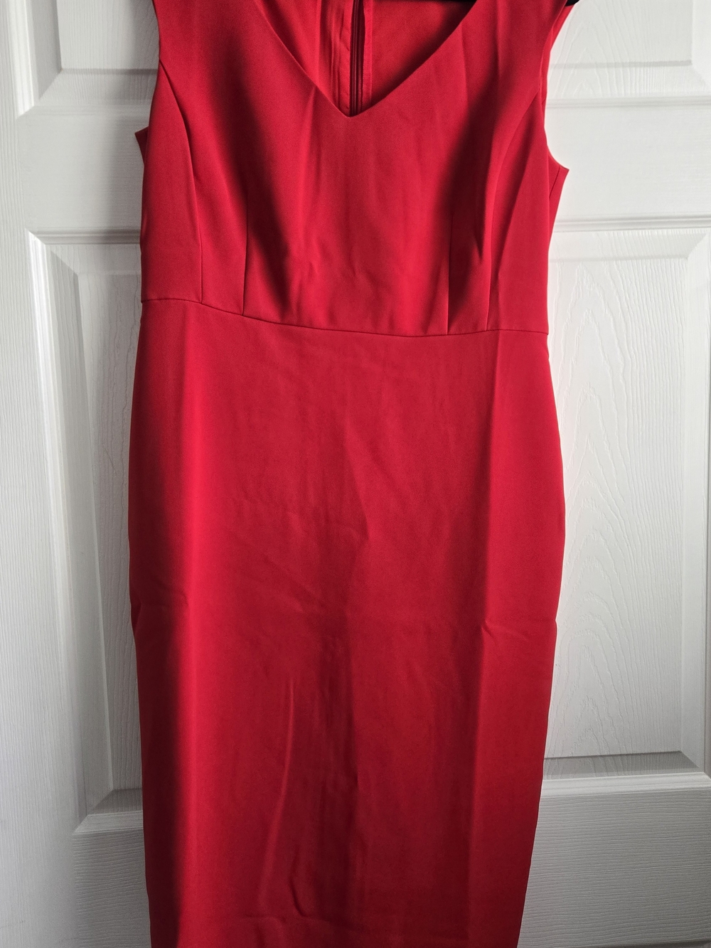 Ann Taylor Red Midi Dress Size 8 Like New
